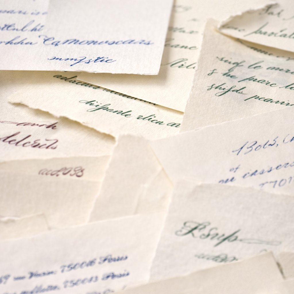 Calligraphie sur papier